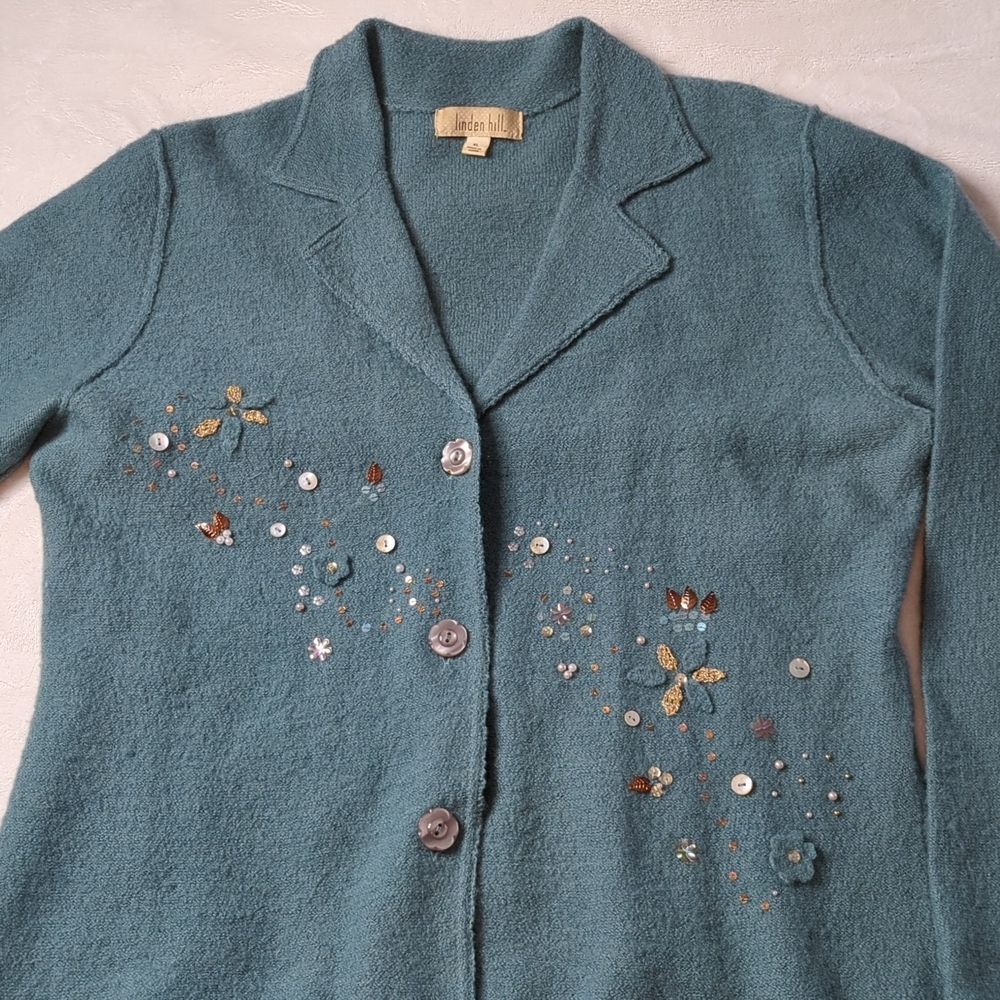 Linden Hill wool jacket with embellishments size XL